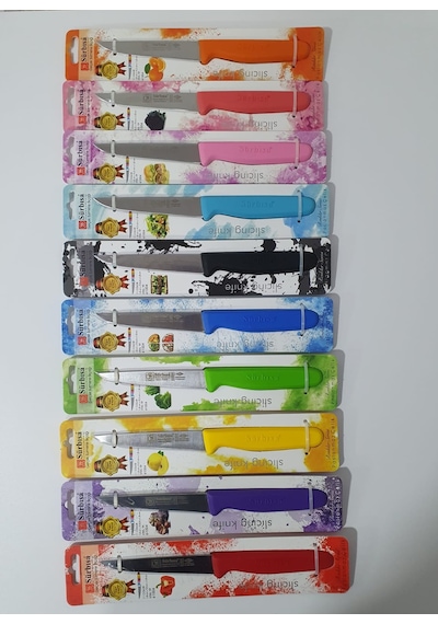 Sürbisa Sürmene 61004 Mutfak Bıçağı (9,50 Cm) Çok Renkli