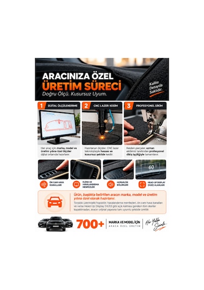 Nissan Pathfinder 2005-2014 Uyumlu Torpido Örtüsü, Torpido Kılıfı - Siyah Bej
