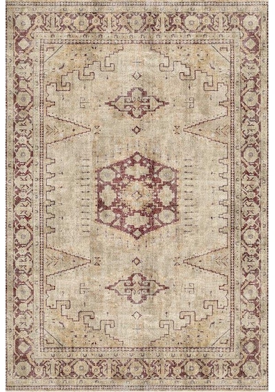 Çam Halı Anatolia 32-041 Etnik Eskitme Desenli Dokuma Tabanlı Yıkanabilir Şönil Salon Ve Oda Halısı Multi 20