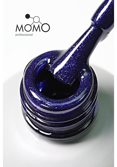 Momo Professional Kalıcı Oje S005 Simli Safir Mavi 4 Ml
