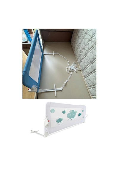 Wellgro Littles 150 48 CM Yatak Bariyeri Çocuk Yatak Korkuluğu Yeşil