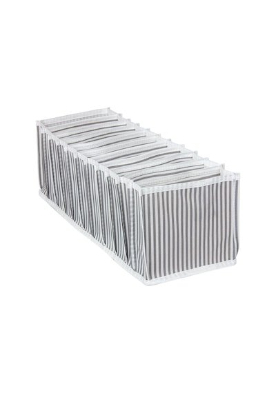 Medium Akordiyon Organizer Düzenleyici 15 Cm X 43 Cm X 13 Cm Kumaş Gri Diğer