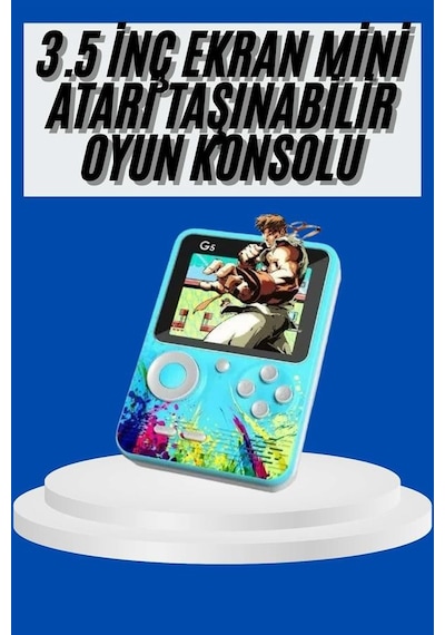 Çocuklara Özel 4k Hd Retro Oyun Konsol El Atari Taşınabilir 500 Oyunlu Diğer