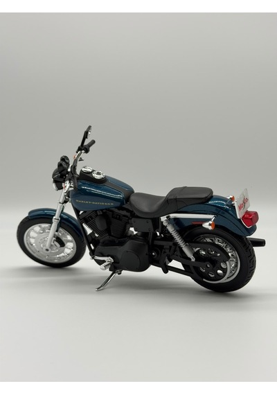 Harley Davidson 1/12 Ölçek 2004 Dyna Super Glide Sport Lacivert Diecast Motosiklet