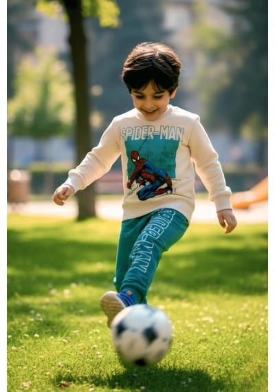 Koçak Kids Örümcek Adam Yeşil Renk Erkek Çocuk Eşofman Takım Yeşil