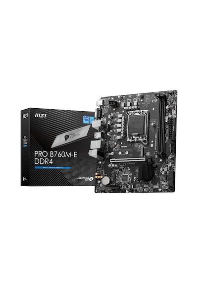 MSI Pro B760M-E DDR4 Intel B760 4800 MHz (OC) DDR4 Soket 1700 mATX Anakart