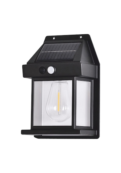 Helios Hs 4032 Solar Led Aplik 10w Ampullü 3200k Gün Işığı Siyah