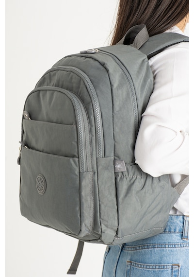 Su Geçirmez Kumaş Mega Unisex Okul Çanta Gri