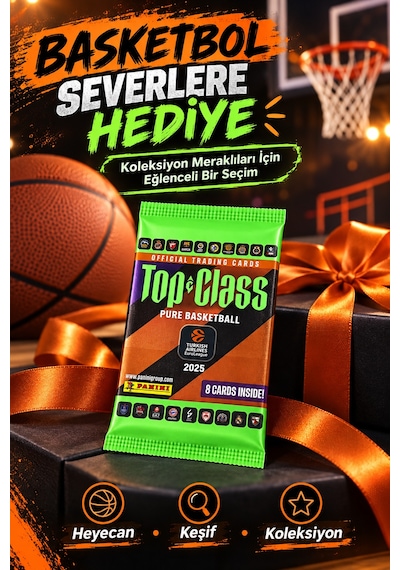 4 Lü Paket Panini Top Class 2025 Euroleague Basketbol Kartı Toplam 32 Koleksiyon Kartı