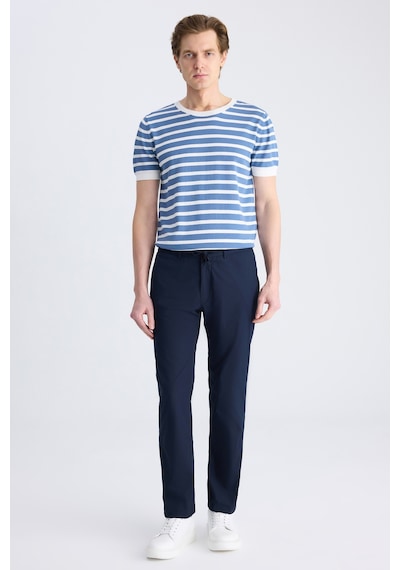 Twn Slim Fit Lacivert Düz Pamuklu Jogger Pantolon 4ec03s2263452 101