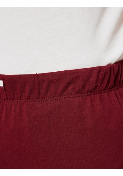 Koton Rahat Kalıp Baskılı Pamuklu Örme Pijama Takımı Beyaz 6wlm40004mk Beyaz