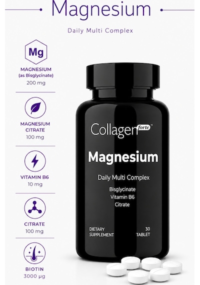 Collagen Forte Platinum Magnezyum With Vitamin B6 30 Tablet