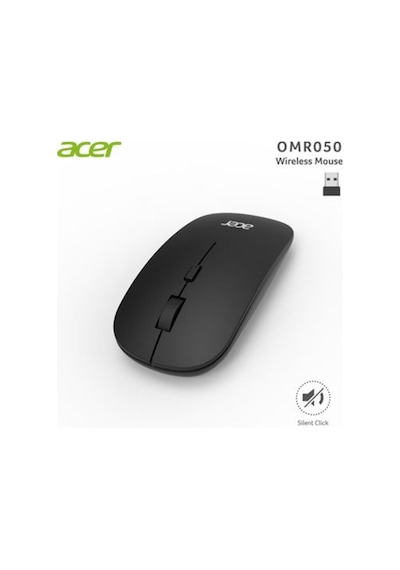 Acer Omr050 Siyah Kablosuz Sessiz Tuşlu Mouse 1000-1200-1600 Dpı Diğer