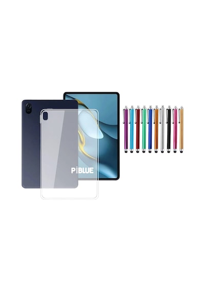 Honor Pad 8 12inç Hey-w09 Kılıf Şeffaf Silikon Kılıf + Kalem