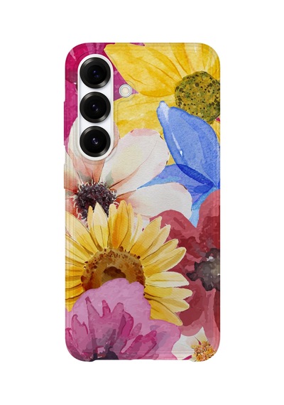 Samsung Galaxy A25 Uyumlu Baskılı Şeffaf Telefon Kılıfı Koleksiyon: Floraluxe Botanica 3