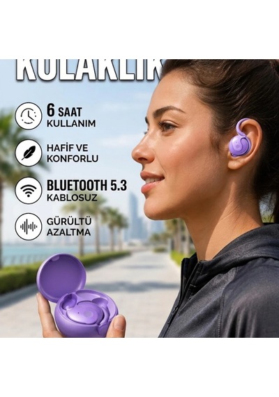 Bluetooth 5.3 Kulak Arkası Kablosuz Kulaklık Gürültü Azaltma Ve 6 Saat Kullanım 00