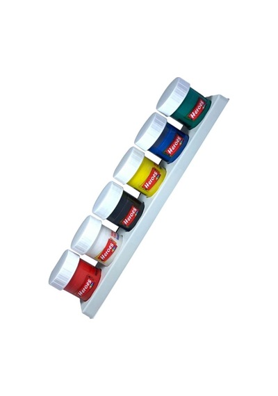 Akrilik Boya 6 Renk 25 ml 1 Paket Akrilik Boya Seti 6 Lı Kağıt Tuval Ahşap Cam Duvar Metal Boyama