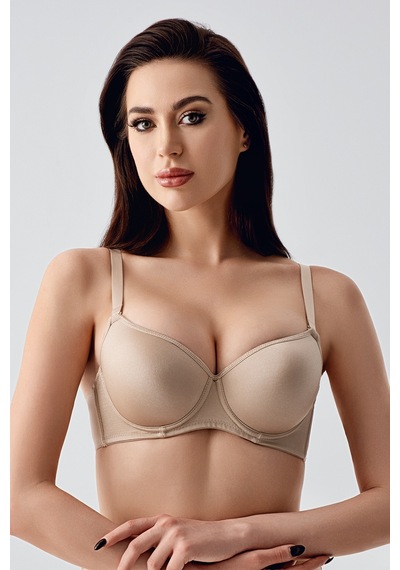 Newbra Kadın Desteksiz B Cup Sütyen - Camel