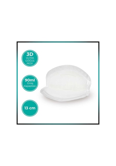 Mamajoo 3d Disposable Göğüs Pedi Ultra Emici Ve İnce, 3 x 32 Adet