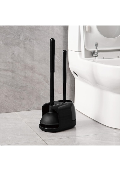 Wc Zili Ve Tuvalet Fırçası Seti, 2'si 1 Arada Tuvalet Kase Fırçası, Tutuculu, Banyo Temizleme Aleti Kombinasyonu, Çok Renkli