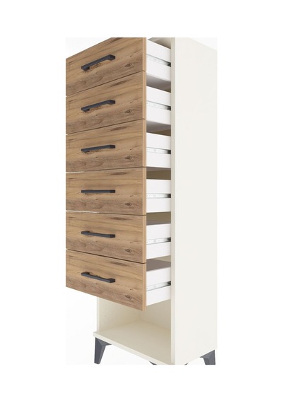 Arges Dolap 6 Çekmeceli 44x30x134 Aytaşı-çam Aytaşı