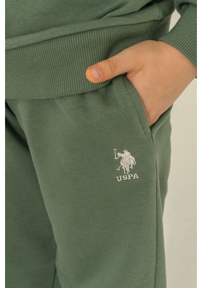 U.S. Polo Assn. Erkek Çocuk Baskılı Yeşil Uzun Kol Eşofman Takımı Us2621-c-v1 Us2621-c-v1