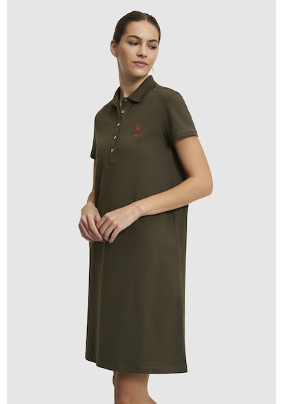 U.S. Polo Assn. U.s. Polo Assn. Kadın Koyu Haki Elbise Örme 50321841-vr111