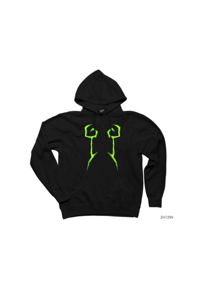 World Of Warcraft Legion Demon Hunter Siyah Kapşonlu Sweatshirt Hoodie