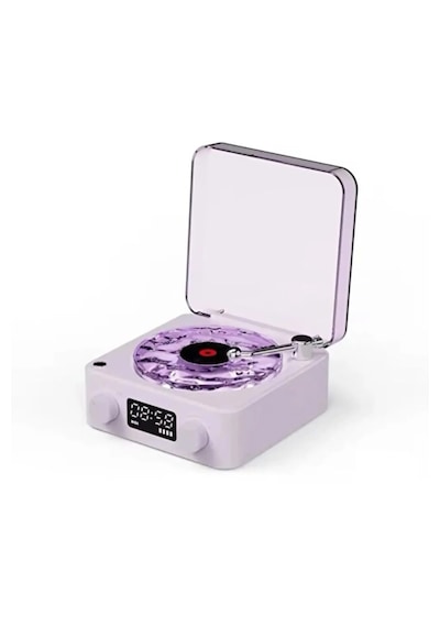 Waves Nostalji Plak Çalar Bluetooth Subwoofer 3d Ses Dalgası Retro Müzik Plak Çalar Diğer