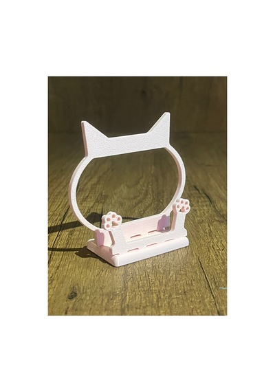 Kedi Temalı Kartvizitlik - Vetpati Toz Pembe
