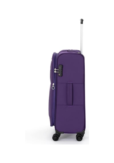 Pierre Cardin Ultra Light Hafif Lüx Kumaş Orta Ve Kabin 2'li Valiz Seti Ultra Light Hafif Kumaş Valiz Mor Pc4200 Mor