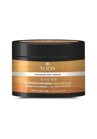 Yoon 360 Yoğun Onarıcı Keratin Ve Hyaluronic Asit İçeren Saç Bakım Maskesi 250 ML