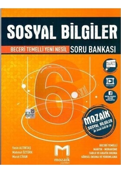 Mozaik Yayınları  6.Sınıf Sosyal Bilgiler Soru Bankası