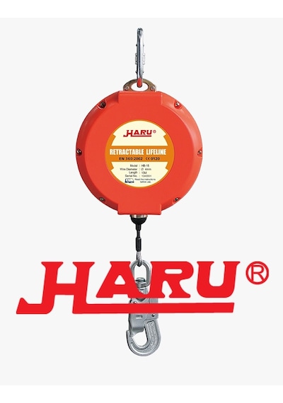 Haru 15 Metre Halatli Geri Sarimli Düşüş Tutucu Yoyo Çok renkli