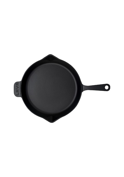 Lava Döküm Kızartma Tavası 34 CM Siyah Yuvarlak