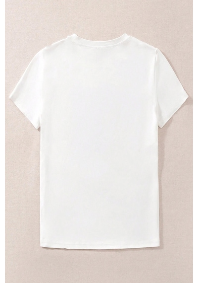 Unisex Gumball Baskılı T-shirt Beyaz