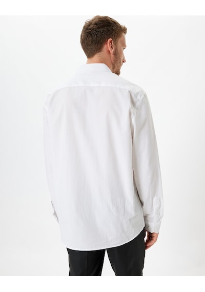 Koton Slim Fit Gömlek Uzun Kollu Pamuklu Beyaz 5wam60063hw Beyaz Koton Slim Fit Gömlek Uzun Kollu Pamuklu Beyaz 5wam60063hw Beyaz