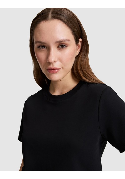 Pierre Cardin Kadın Siyah Tişört Basic 50323570-vr046