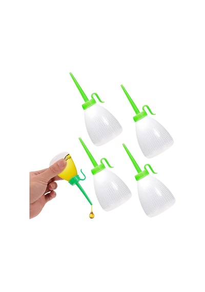 4 Adet Plastik 60 Ml Yağ Şişesi, Motor Yağı, Silikon Yağı, Makine Yağı İçin İdeal Yağlama Yağ Damlatma Şişesi