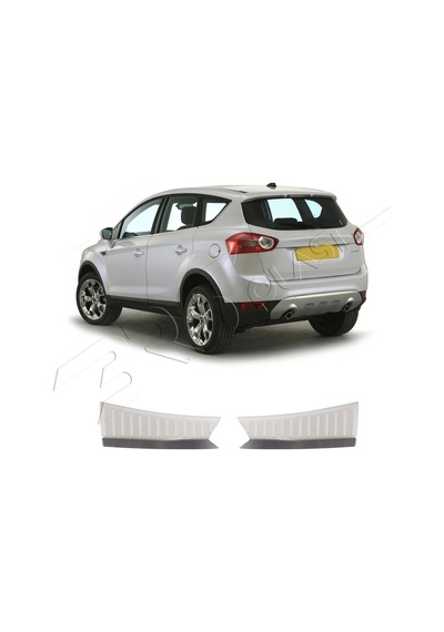 Ford Kuga Uyumlu 2012-2016 Krom Bagaj İç Eşiği 2 Parça Paslanmaz Çelik