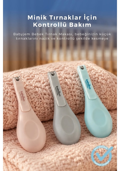 Babyjem - Gri Kolay Kavrama Tırnak Makası