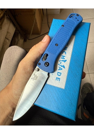 Benchmade Bugout Cep Kamp Çakısı Mavi Mavi