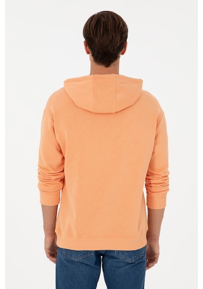 U.S. Polo Assn. Erkek Turuncu Basic Sweatshirt 50295149-VR202