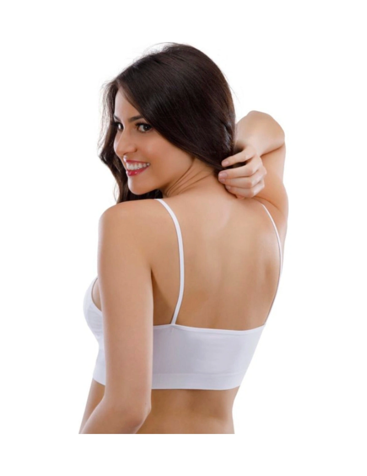 Nightlove Liza 15000 Pedli Ince Askılı Bustiyer Beyaz