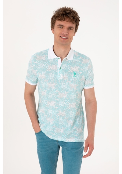U.S. Polo Assn. Erkek Regular Fit Polo Yaka Mint Tişört 50299618-VR090