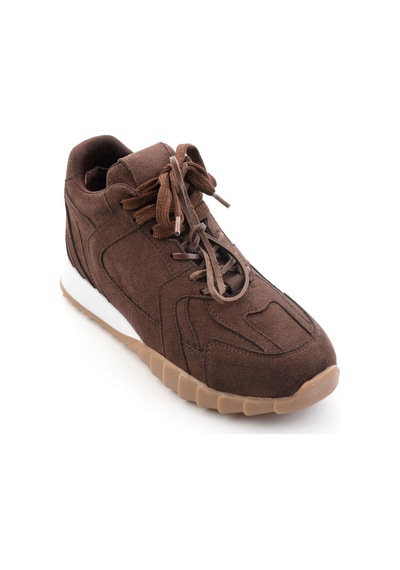 Bambi Kahve Süet Kadın Sneaker K01791073272