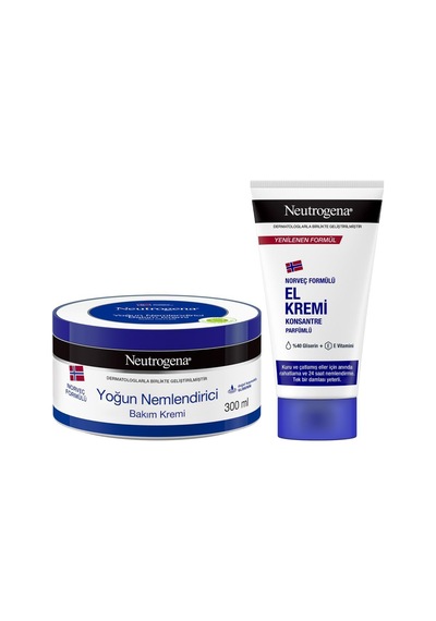 Neutrogena Parfümlü El Kremi + Yoğun Nemlendirici Bakım Kremi