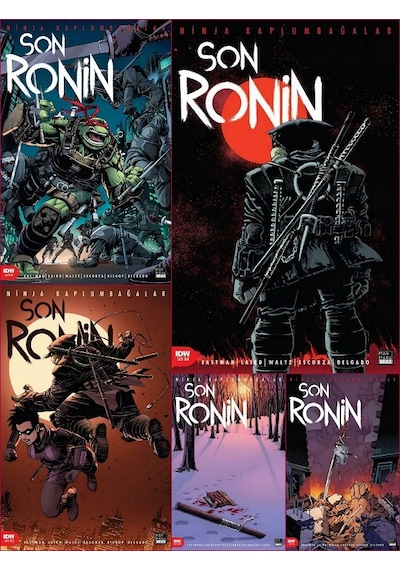 Ninja Kaplumbağalar Son Ronin Sayı 1-2-3-4-5 Çizgi Roman Set