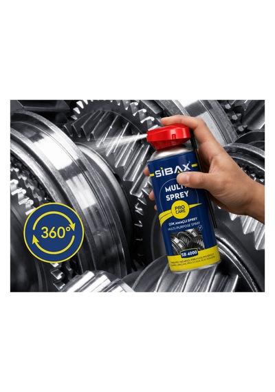 Sibax Sb4000 Yağlayıcı, Temizleyici Ve Koruyucu Sprey 400 Ml Kobra Başlı