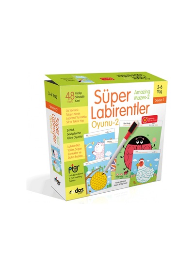 Süper Labirentler - Seviye 2 - 3-6 Yaş